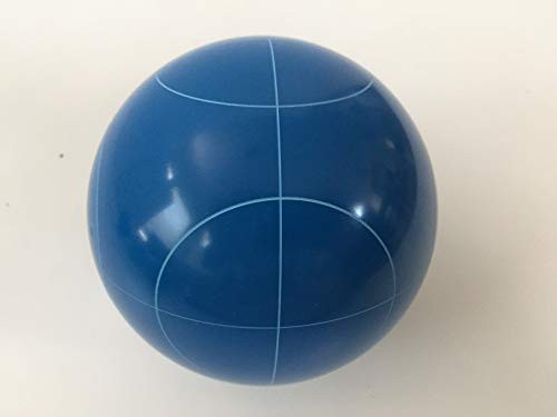 新品交換用ボッチェボール - 107mm - ブルーと円形模様