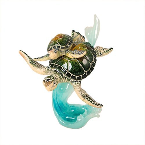 WonderMolly Marine Life 人気上昇中 Swimming Mother and Baby Waves 最大60%OFFクーポン Sea Blue Figurine Turtles on