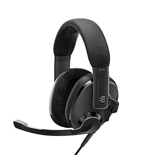 EPOS H3 Closed Acoustic Gaming Headset with Noise-Cancelling Microphone - Plug Play Audio - Around The Ear - Adjustable Er