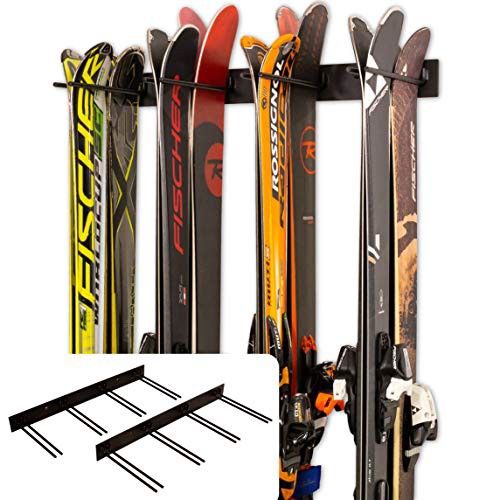 新品送料無料StoreYourBoard Ski Wall Storage Rack 2 Pack Holds 16 Pairs Steel Home and Garage Skis Mount