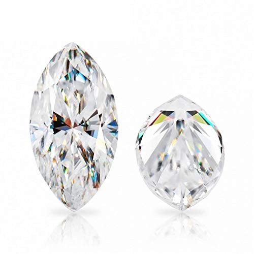 おしゃれ商品 Eraa Jewel Loose Moissanite 1ct Real Colorless Diamond Vvs1 Clarity Marquise Cut Brilliant Gemstone For Making Vintage 買いファッション Triplex Ee