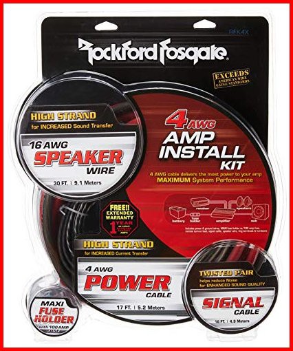 Rockford Fosgate RFK4X ロックフォード アンプケーブルキット並行輸入品