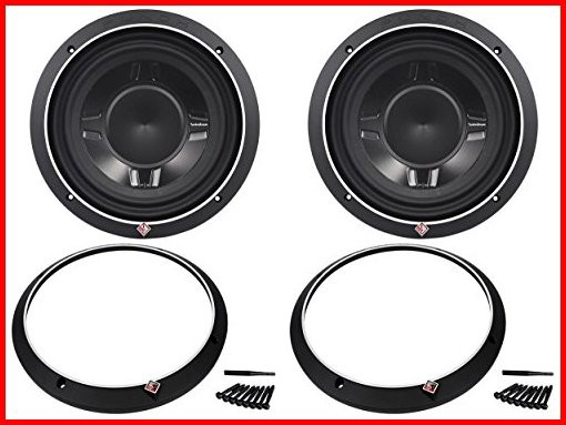 Rockford Fosgate P3sd210 10 Inch Punch P3 Dual 2 Ohm Voice Coil Shallow Subwoofer with 600 Watts Peak 300 Watts RMS並