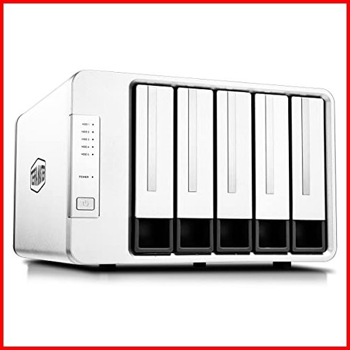 TERRAMASTER D5-300 USB31 Gen1 Type C 5-Bay External Hard Drive Enclosure Support RAID 0 RAID 1 RAID 5 RAID 10 Clone J