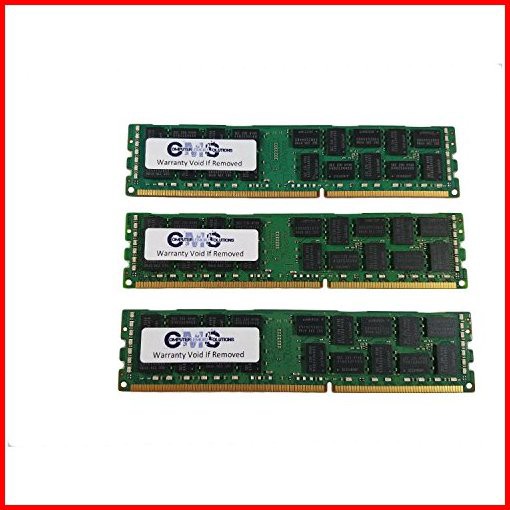 CMS 48GB 3X16GB DDR3 10600 1333MHZ ECC Registered DIMM Memory Ram Upgrade Compatible with Dell Poweredge T610 Ddr3 Ecc Re