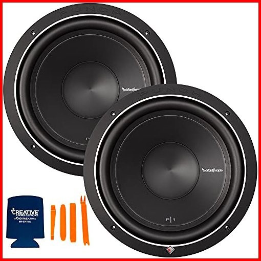 2 ROCKFORD FOSGATE P1S4-12 12 1000 Watt 4-Ohm Car Audio Subwoofers Subs P1S412並行輸入品