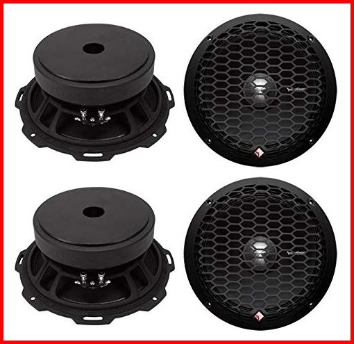 4 Rockford Fosgate PPS4-8 8-Inch 1000 Watt 4-Ohm MidRange Car Stereo Speakers並行輸入品