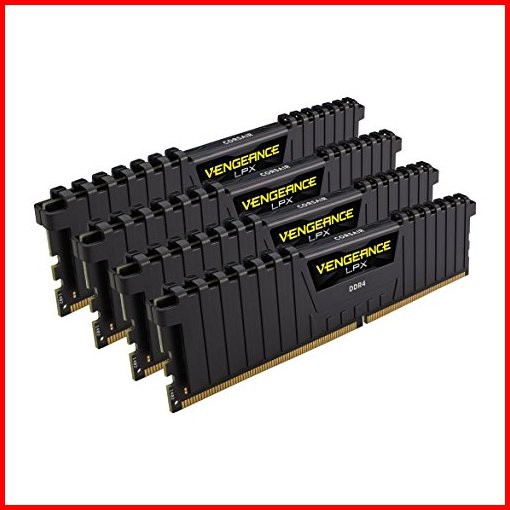 CORSAIR コルセア DDR4 メモリモジュール VENGEANCE LPX Series 4GB4枚kit CMK16GX4M4A2666C16並行輸入品