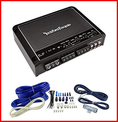 Rockford Fosgate R400-4D 400W 4 Channel Car Audio Amplifier 4 Gauge Amp Kit並行輸入品