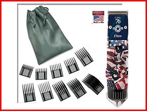 Oster Classic 76 Limited Hair Clipper 10 Piece Combs American Flag Operation Home Front並行輸入品