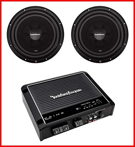 2 Rockford Fosgate R2SD4-12 12 Shallow Car SubwoofersR500X1D Mono Amplifier並行輸入品