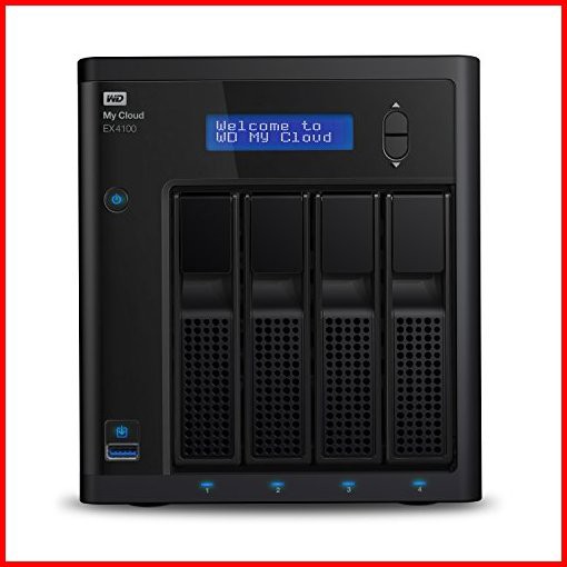 WD 24TB My Cloud EX4100 Expert Series 4-Bay Network Attached Storage - NAS - WDBWZE0240KBK-NESN並行輸入品