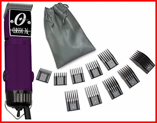 New Oster Classic 76 Purple Color Limited Edition Hair Clipper10 PC Comb Set並行輸入品