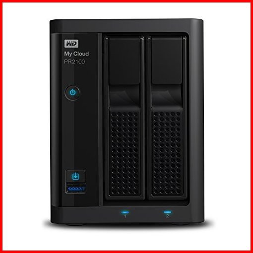 WD 4TB My CloudPro Series PR2100 Network Attached Storage - NAS - WDBBCL0040JBK-NESN並行輸入品