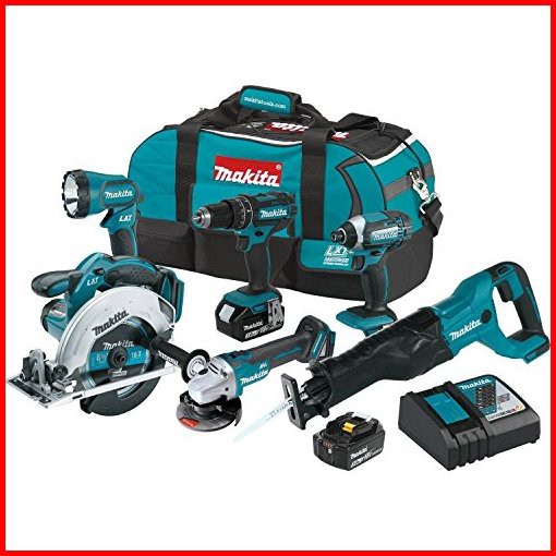 Makita XT610 18V LXT Lithium-Ion Cordless 6 Piece Combo Kit 30Ah並行輸入品