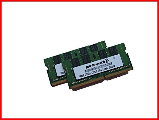 parts-quick 32ギガバイトエイリアンエイリアン17 R4 DDR4 2133MHz SODIMM RAM用2X16ギガバイトキット