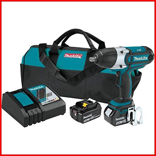 Makita XWT04TX 18V LXT Lithium-Ion Cordless 12 Sq Drive Impact Wrench Kit 50Ah並行輸入品