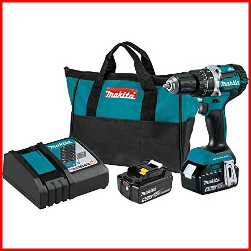 Makita XPH12T 18V LXT Lithium-Ion Compact Brushless Cordless 12 Hammer Driver-Drill Kit並行輸入品