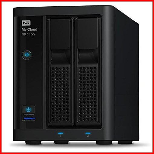 WD 20TB My Cloud Pro Series PR2100 Network Attached Storage - NAS - WDBBCL0200JBK-NESN並行輸入品