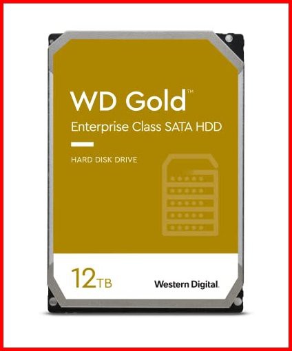 Western Digital HDD 12TB WD Gold エンタープライズ 35インチ 内蔵HDD WD121KRYZ並行輸入品