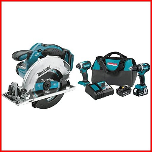 Makita XT269M 18V LXT Lithium-Ion Brushless Cordless 2-Pc Combo Kit 40Ah with XSS02Z 18V LXT Lithium-Ion Cordless 6-12