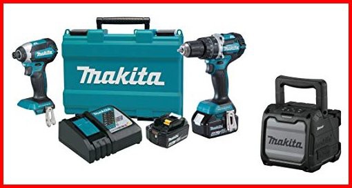 Makita XT269M 18V LXT Lithium-Ion Brushless Cordless 2-Pc Combo Kit 40Ah with XRM08B 18V LXT 12V max CXT Lithium-Ion Co