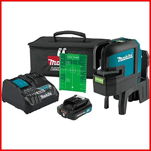 Makita SK106GDNAX 12V max CXT Lithium-Ion Cordless Self-Leveling Cross-Line4-Point Green Beam Laser Kit 20Ah並行