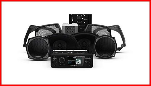 Rockford Fosgate HD9813SG-STAGE3 Digital Media Receiver Four Speakers Amplifier Kit for 1998-2013 Harley-Davidson Street G