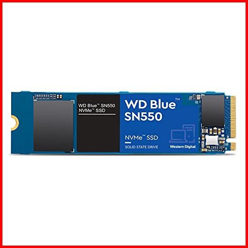 WESTERN DIGITAL WDS250G2B0C WD Blue SN550 NVMeシリーズ SSD 250GB Read Max 2400MBs Write Max 900MBs PCIe Gen3 M2 22