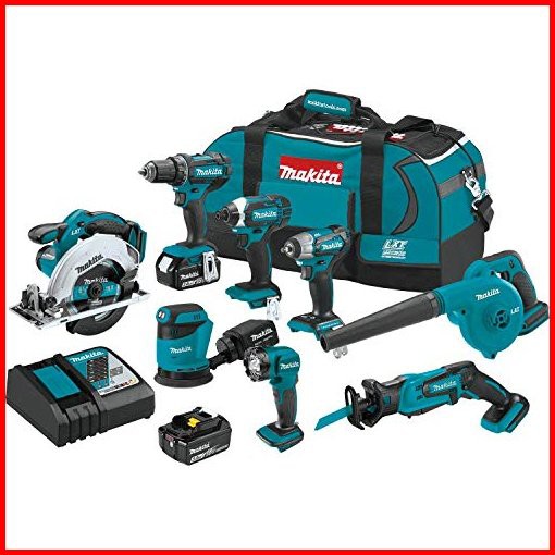 Makita XT801X1 18V LXT Lithium-Ion Cordless 8-Pc Combo Kit 30Ah並行輸入品