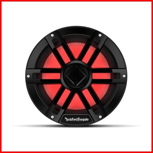 Rockford Fosgate M1D2-10B カラー Optix 10インチ DVC 2オーム マルチカラー LEDライト付き マリンサブウ