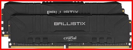 クルーシャル マイクロン製 デスクトップ用ゲーミングメモリ 8GBX2枚 DDR4-3000 CL15 DIMM Black 制