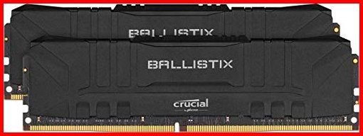 クルーシャル マイクロン製 デスクトップ用ゲーミングメモリ 8GBX2枚 DDR4-2400 CL16 DIMM Black 制