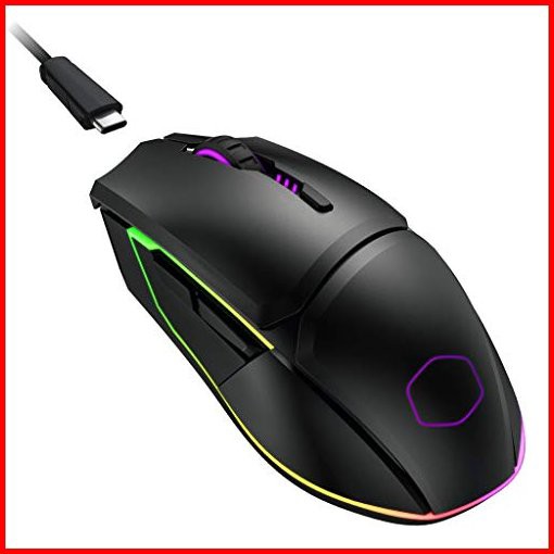 Cooler Master MM831 Gaming Mouse with 32000 DPI Adjustable via Software 24GHz and Bluetooth Wireless PBT Buttons and Qi C