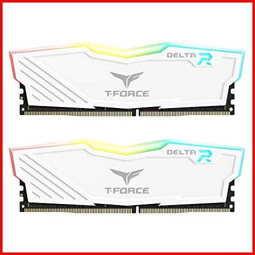 TEAMGROUP T-Force Delta RGB DDR4 32GB 2x16GB 3600MHz PC4-28800 CL18 デスクトップゲーミングメモリーモジ