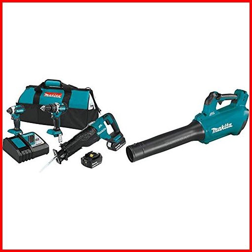 Makita XT328M 18V LXT Lithium-Ion Brushless Cordless 3-Pc Combo Kit 40Ah with XBU03Z 18V LXT Lithium-Ion Brushless Cordle