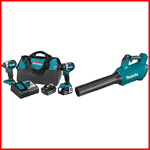 Makita XT269M 18V LXT Lithium-Ion Brushless Cordless 2-Pc Combo Kit 40Ah with XBU03Z 18V LXT Lithium-Ion Brushless Cordle