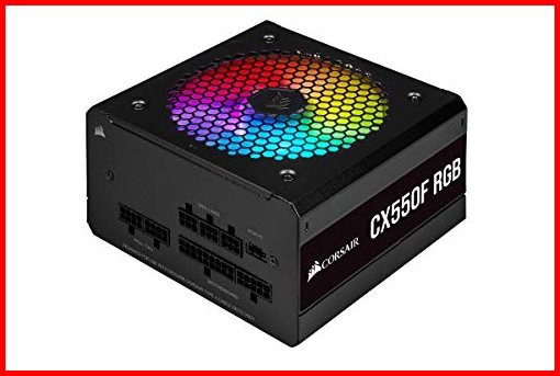 Corsair CX550F RGB 550 Watt 80 PLUS Bronze Fully Modular RGB Power Supply並行輸入品