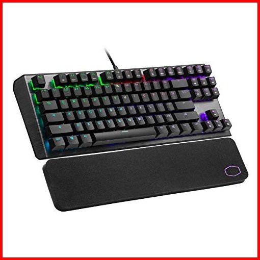 Cooler Master CK530 V2 Tenkeyless Gaming Mechanical Keyboard Red Switch with RGB Backlighting On-The-Fly Controls and Alumi