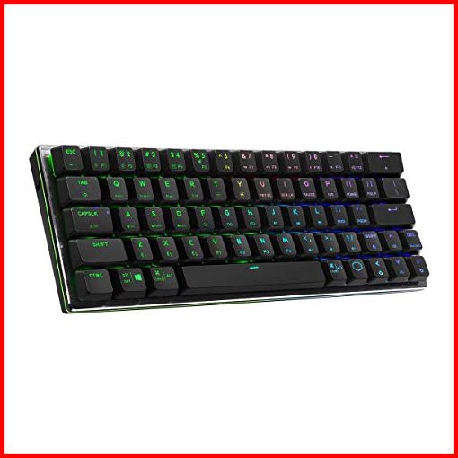 Cooler Master SK622 Wireless 60 Gunmetal Mechanical Keyboard with Low Profile Brown Switches New and Improved Keycaps and