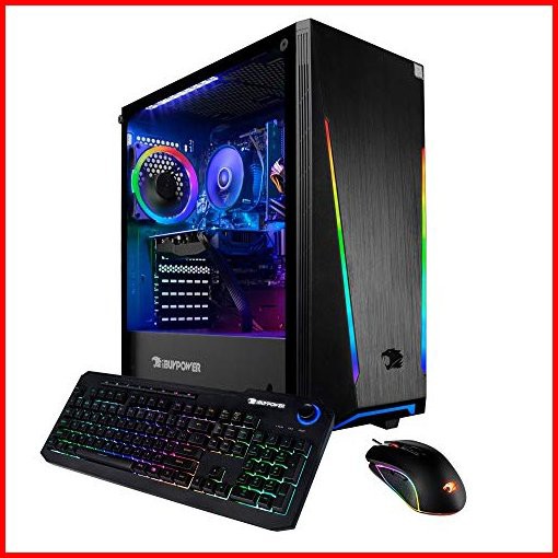 iBUYPOWER Gaming PC Computer Desktop Trace 9100W AMD Ryzen 3 3100 36GHz AMD Radeon RX 570 4GB 8GB DDR4 RAM 120GB SSD 1T