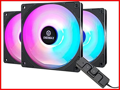 Enermax HF120 RGB PWM 120mm ケースファン アドレス可能 RGB同期 マザーボードコントロールボックス