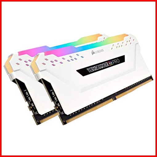 Corsair DDR4-3200MHz デスクトップPC用 メモリ VENGANCE RGBシリーズ 32GB 16GB2枚 ホワイトCMW32GX4M2E3200