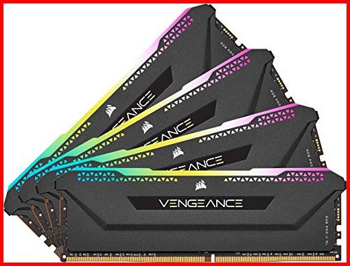 Corsair DDR4-3200MHz デスクトップPC用 メモリ VENGANCE RGB PRO SLシリーズ 32GB 8GB4枚 CMH32GX4M4E3200C16