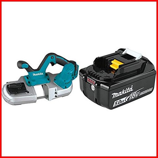 Makita XBP03Z 18V LXT Lithium-Ion Cordless Compact Band Saw with BL1850B 18V LXT Lithium-Ion 50Ah Battery並行輸入品