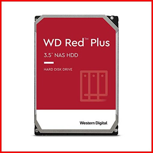 Western Digital 14TB WD Red Plus NAS Internal Hard Drive HDD - 7200 RPM SATA 6 GBs CMR 512 MB Cache 35 - WD140EFGX