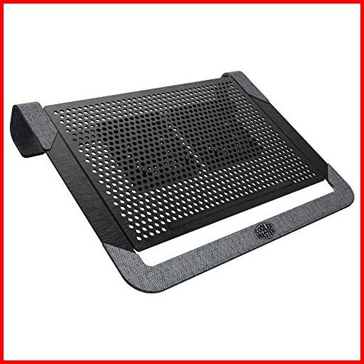 Cooler Master Notepal U2 Plus V2 Laptop Air Cooler Dual 80mm Moveable Fans Lightweight Aluminum Cooling Pad Polyester Fibe