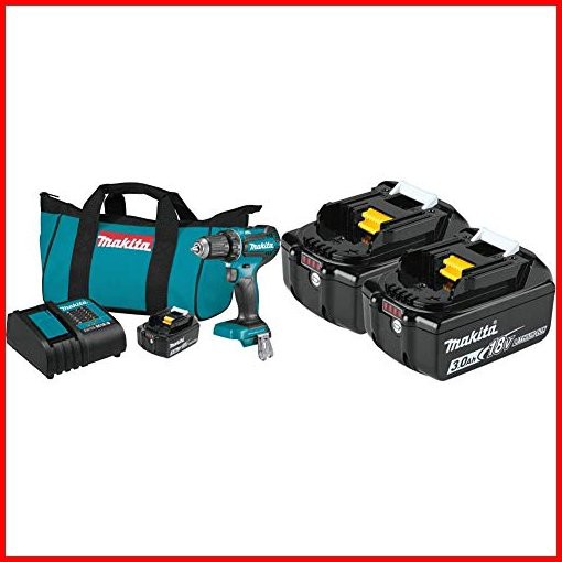 Makita XFD131 18V LXT Lithium-Ion Brushless Cordless 12 In Driver-Drill Kit 30Ah BL1830B-2 18V LXT Lithium-Ion 30Ah B