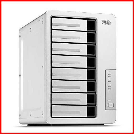 TERRAMASTER F8-422 10GbE NAS 8-Bay Network Storage Server Apollo Quad-core CPU with Hardware Encryption Diskless並行