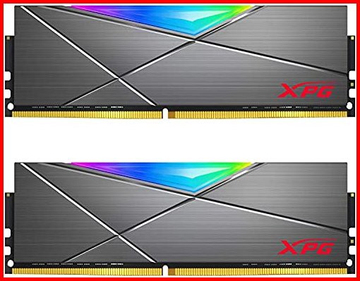 XPG DDR4 D50 RGB GB 2xGB MHz PC4- U-DIMM 288ピン デスクトップメモリ CLキット 16GB 2x8GB - 3600MHzチタ